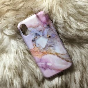 Velvet Caviar “Violet Sky Marble” iPhone X case